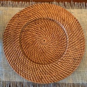 Rattan chargers (set of 8)